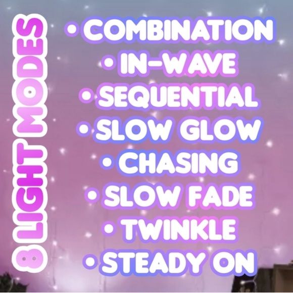 2 boxes for $12  LED Ombre Cascading Curtain Lights USB or Battery Operat… - Picture 4 of 7